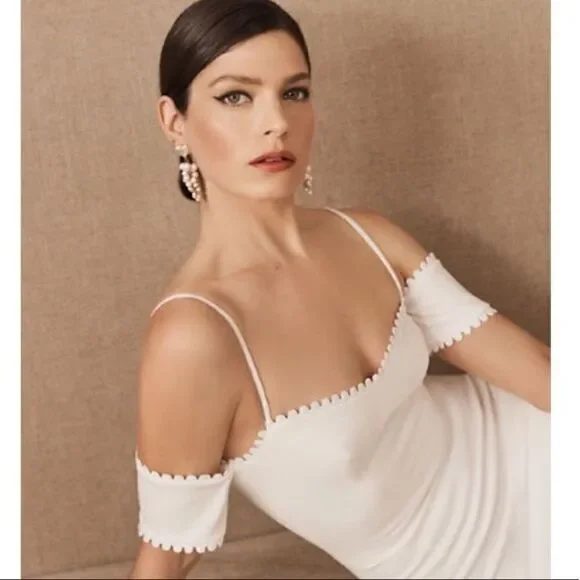 strapless open back dress Audrina Sheer Gown  Dress the Population